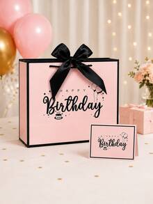 3pcs Happy Birthday Gift Bag Set, Reusable Gift Bags With Handles, Party Bags, Foldable Shopping Bags, Premium Paper Tote Bags, Suitable For Friends, Family, Children, Birthday Party Decoration, Celebration Accessories - [Birthday] - View 3