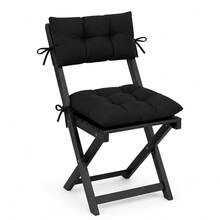 1 Pc-2pcs Premium Versatile Seat Cushion – Multipurpose Pad For Dining Chairs, Floor Seating, And Armchairs - Black - View 8