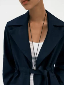 A Set Of Pu Leather Beaded Multi-Layered Women's Casual Necklaces With Tethers, Personalized Daily Drop Pendant Necklaces, And Versatile Commuting. - Multicolor - View 12