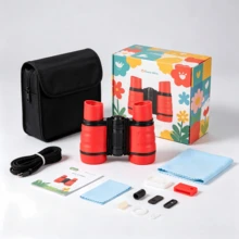 1pc Colorful Mini Binoculars For Kids, Compact Portable Toy Telescope With Neck Strap, Outdoor Adventure Toy For Camping, Hiking, Bird Watching & Nature Exploration, Birthday & Back To School Gift - Multiple Styles - View 13