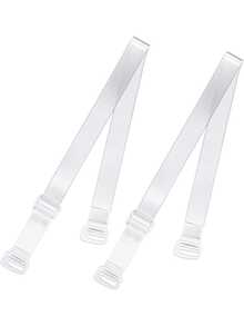 2 Pairs, Transparent Bra Straps With Widths Of 1.0 Cm, 1.2 Cm, 1.5 Cm, And 1.8 Cm Respectively - Clear - View 7