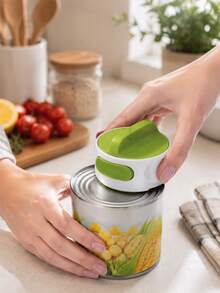1Pc Stainless Steel Jar Bottle Opener, Easy Grip Ergonomic Handle Can Opener, Durable Multi Function Kitchen Tool, Green White Labor Saving Lid Opener For Jars Bottles Cans, For Kitchen Dining Bar Picnic Camping, Seniors Gift, Kitchen Gadget - View 8