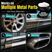 maxxauto Multi-Functional Rust Removal Wax - Designed To Eliminate Rust From Car Wheel Surfaces, Restore Shine, Suitable For Various Metal Surfaces, An Essential For Tire Care, Comes With A Sponge - Capacity - View 7