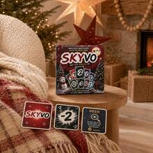 SKYVO Christmas Edition Strategy Card Game, Suitable For Holiday Family Gatherings, 2-4 Players, Easy To Learn, Fast-Paced Strategy Game, Ideal For Christmas Parties And Game Nights. - Multicolor - View 2