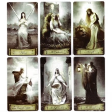 Vintage Fantasy Illustrated Tarot Cards Deck, 78‑Piece Divination Oracle Cards For Adult Leisure Entertainment - Multicolor - View 3
