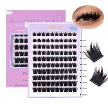 Neweye 300D Pointed Tip Lash Clusters Pre Glued Lashes 10-18mm Length DD Curl Glue Free Lash Clusters Thick Single Lash For DIY Pointed Tip Lash Extension Manga Cartoon Lash Extension Dense Self Adhesive Eyelash For Travel Party Makeup Tools - DD - View 10