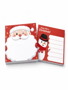 Allydrew Merry Christmas Holiday Sticky Notes, Winter Festival Theme Self-Adhesive Memo Pad, Suitable For Home, Office, Work, Cute Companion Style - one-size - View 6