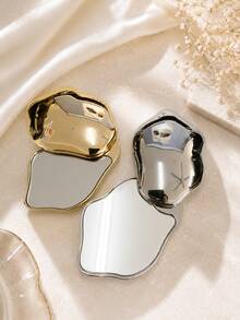 Personalized Engraved Portable Pocket Mirror, Bridesmaid Women Gift, Stainless Steel Makeup Mirror, Wedding Party Customized Name Gift, Unique Gift - Multicolor - View 4