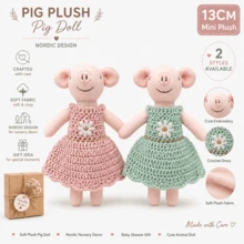 [Ballet Piggy]1pc 13cm Ballet Style Piggy Plush Doll, Birthday Gift For Little Girls, Holiday Gift - Ballet Pig - View 1