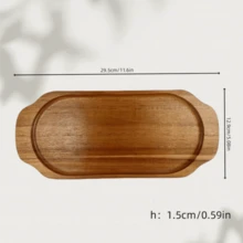 Rosewood Tray, Wooden Tray, Kitchen Supplies, Two Sizes Available, Wooden Display Tray, Can Store And Hold Candy, Snacks, Dried Fruits, Tableware, Cakes And Desserts; Multi-Functional Desktop Display Tray, Suitable For Kitchen, Birthday Platter, Home Decor, Coffee Table And Home Decoration, Also Applicable For Holidays, Beach, Bedroom And Other Multiple Scenes. - View 13