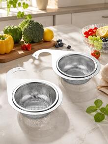 2pcs Enhanced Mesh Bag Swan Sink Strainer Basket, Latest Sink Corner Strainer, Faucet Hanging Filter Basket For Kitchen Waste Collection - Multicolor - View 13