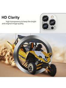 Yezodawee 10pcs Silver Metal Ring Camera Lens Protector, Perfect Fit, Rear Camera Round Lens Protector, Compatible With Phone 18 Pro/Phone 18 Pro Max/Phone Ultra/Phone 17 Pro Max/17 Air/16 Pro Max/16 Pro/16 Plus/16/16E/15/14/13 Mini/12/11 Series - Silver - View 4