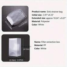 100/300pcs Disposable Kitchen Sink Strainer Bags - Easy To Clean, Fits All Drains, Durable Polyester Mesh, Filters Food Scraps And Leftovers, Random Packaging. Kitchen Strainer Set, Fine Mesh Design, Essential Kitchen Tool And Accessory, Must-Have Kitchen Tool Gift For Home Cooks, Space-Saving Kitchen Storage Helper, Christmas Kitchen Gift Choice. - Multicolor - View 3