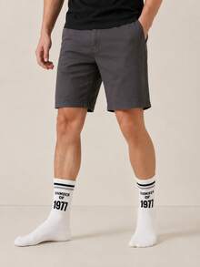 5 Pairs Random Men's Letter Stripe Sports Sweat-Absorbing Couple Mid-Calf Socks, Father's Day Gift, Party, Campus Style, Gothic Style, Back To School Season - White - View 6