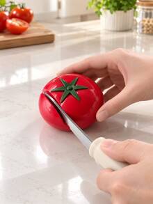 2pcs Cute Tomato Shaped Kitchen Quick Knife Sharpener Polishing Tool, Suitable For Kitchen Utensils, Mini Portable, Easy To Clean Design, All Season Use, Perfect For Christmas, Halloween, Christmas Eve Gifts - Multicolor - View 13