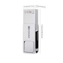 KODAK Metal 3.1 Type-C Flash Drive 360° Rotating 32GB 64GB 128GB 2-In-1 USB-A & USB-C High-Speed External Storage, For Data Transfer - View 8