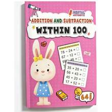Tachimi 1pc Children's Math Practice Workbook, (Addition And Subtraction Within 10/20/50/100), Suitable For Home Education And Kindergarten Activities, Includes Reading And Math Exercises, Home Learning Resource, Back To School/School - Multicolor - View 14