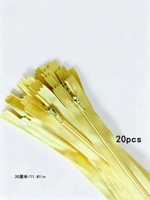 Mixed Color #3 Nylon Zipper, 7.87 Inch Closed Length, Suitable For DIY Handmade Zipper, Can Be Used For Bags, Clothing And Sewing Projects - 20 pcs - View 20