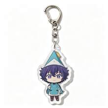 1pc Pointy Hat Magic Workshop Chibi Acrylic Keychain, Cocoa Chiffon Agate Anime Peripheral Pendant, Backpack Bag Charm Small Gift - Multicolor - View 17