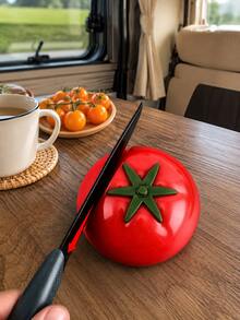 2pcs Cute Tomato Shaped Kitchen Quick Knife Sharpener Polishing Tool, Suitable For Kitchen Utensils, Mini Portable, Easy To Clean Design, All Season Use, Perfect For Christmas, Halloween, Christmas Eve Gifts - Multicolor - View 10