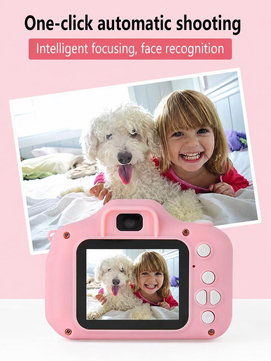Kids Digital Camera, High-Definition Screen, Mini Sports Selfie Camera, Video Recording, USB Charging, Memory Expansion, Outdoor Play Recording, Children's Gift