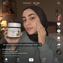 Zkzr New Skin Resolution Gel Mask 102ml, Lightweight Cooling Facial Gel Mask, Non-Sticky Fast-Absorbing Texture, Soothes Stressed Skin, Deep Hydration & Radiance, Suitable For All Skin Types Weekly Home SPA Skincare Mask, Unisex - Aloe Vera - View 2