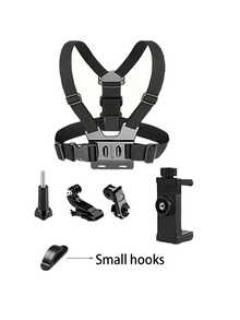 Chest Camera Mount, Action Camera Mount, Phone Mount, First-Person Perspective Shooting, Head-Mounted Phone Strap With Chest Back Strap Mount, Adjustable, Universal Fit For Phones And Cameras, Suitable For Outdoor Cycling And Off-Roading Fixed Mount - Chest Bag Style - View 12