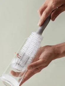 1pc Multifunctional Long Handle Cup Brush, Household Dead Angle Cleaning Brush, Suitable For Vacuum Cups, Baby Bottles, Glass Cups And Goblets, Kitchen Cleaning Tool - A - View 9