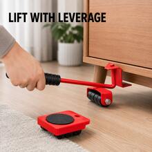 Furniture Mover Dolly With Universal Swivel Wheels, Labor‑Saving Heavy Object Moving Tool Set, Portable Furniture Lifter For Home Relocation & Daily Cleaning - Multi-color - View 11