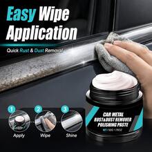 maxxauto Multi-Functional Rust Removal Wax - Designed To Eliminate Rust From Car Wheel Surfaces, Restore Shine, Suitable For Various Metal Surfaces, An Essential For Tire Care, Comes With A Sponge - Capacity - View 5