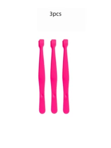 3/2/1pc Flat Head Eyelash Curler, Portable Bag-Shaped Eyelash Tool, Salon Eyelash Tool For Combing And Separating Individual Lashes, Suitable For Eyelash Trimming, Keratin Lash Lift, Eyelash Extension Procedures, Non-Slip Handle Design, Easy To Use, Home DIY Eyelash Care, Salon Store, Lightweight And Non-Scratching, Reusable And Durable - Multicolor - View 7