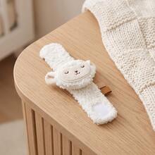 1Pc Plush Lamb Wrist Rattle, Soft Baby Wrist Band Rattle Toy, Infant Sensory Stimulation Play Toy, Portable Stroller Accessory Toy For 0‑12 Months Newborn, Baby Shower Gift - White - View 11