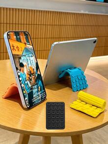 Multifunctional Suction Cup Phone Holder, Foldable, Soft Silicone, Phone Holder, Multi-Angle Adjustable, Stable, Non-Slip, Flexible, Suitable For Tablets, Slouchy Bracket, Portable Desktop Stand, Space-Saving, Suitable For All Models - Multicolor - View 8