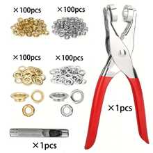 402pcs/Set Heavy Duty Buckle Set (Includes Eyelet Tool), Metal Buckles, Rust-Proof Multi-Function Set, Suitable For Luggage Making, Shoe Repair, Clothing DIY And Handmade Crafts - A - View 11