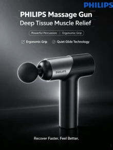 PHILIPS PPM3203G Massage Gun Muscle Massager Full Body Professional Home Use Fitness Muscle Relaxation Device For Shoulder Neck Waist Spine Legs - View 1