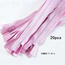 Mixed Color #3 Nylon Zipper, 7.87 Inch Closed Length, Suitable For DIY Handmade Zipper, Can Be Used For Bags, Clothing And Sewing Projects - 20 pcs - View 18