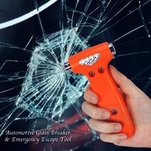 1/2pcs 2-In-1 Multi-Function Hammer Car Rescue Hammer Escape Hammer Window Breaker - Multicolor - View 4