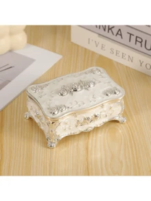 1pc Vintage Creative 3D Carved Jewelry Storage Box, Decorative Trinket Holder, European Style Jewelry Box FD96772129,Room Decor - Multicolor - View 11