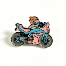 1-5pcs Motorcycle Metal Brooch Set, Personalized Badge Accessories, Backpack & Denim Jacket Decoration, Suitable For Vacation, Holiday, Daily Wear And Gifting - Multicolor - View 10