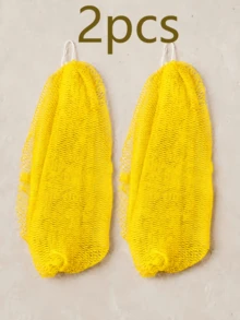 1/2/3pcs Authentic African Exfoliating Net Sponge, Suitable For Body And Back Exfoliation, Light Beige Nylon Fiber Bath System, Stretchable Bath Sponge, Suitable For All Skin Types, Suitable For Daily Use. - Multicolor - View 11
