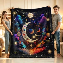 1PC Flannel Blanket, Summer Blanket, Bed Blanket , Blankets For Camping, Blanket For Beach, Throw Blanket, Multi-Use Blanket Soft , Cooling Blanket - Blanket - View 19