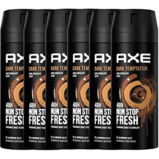 Axe Body Spray Desodorante Dark Temptation Pack 6 x 150ml