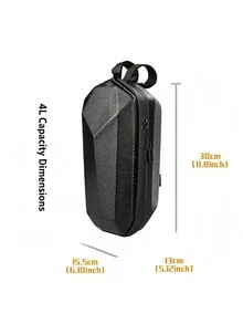 4L Hard Shell Waterproof Bicycle Handlebar Bag, Quick Release Front Frame Bag, Suitable For Folding Bicycles, Scooters, Balance Bikes - Multicolor - View 2