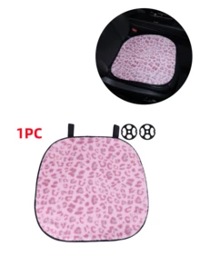 Car Seat Cushion, Plush Leopard Print Non-Slip Warm Seat Pad, Suitable For All Seasons - Leopard - View 21