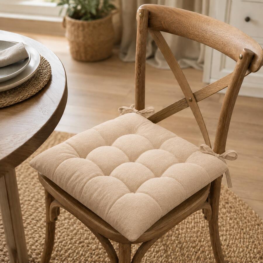 4-6 Pcs Premium Square Seat Cushion – Versatile Floor & Chair Pad For Dining, Office, And Lounge Seating Comfort