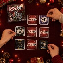 SKYVO Christmas Edition Strategy Card Game, Suitable For Holiday Family Gatherings, 2-4 Players, Easy To Learn, Fast-Paced Strategy Game, Ideal For Christmas Parties And Game Nights. - Multicolor - View 6