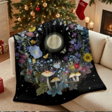 1PC Flannel Blanket, Summer Blanket, Bed Blanket , Blankets For Camping, Blanket For Beach, Throw Blanket, Multi-Use Blanket Soft , Cooling Blanket - Blanket - View 1