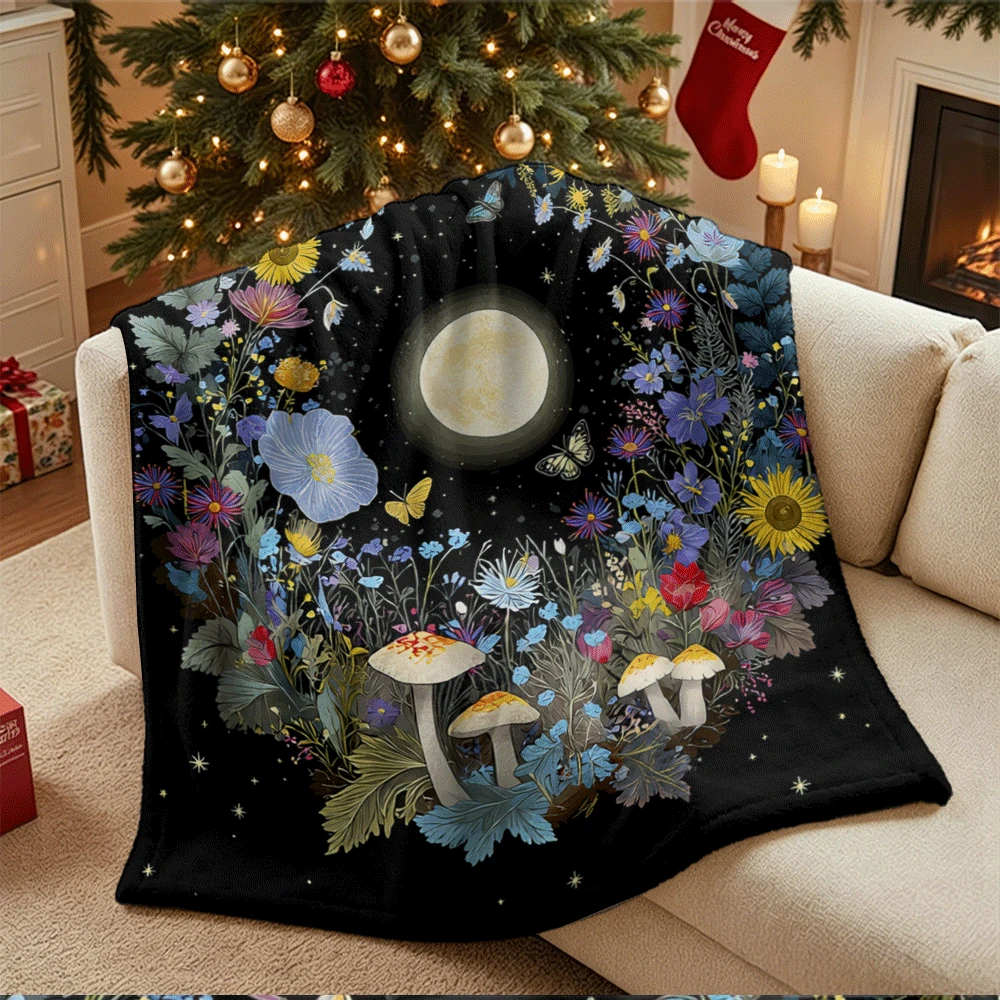1PC Flannel Blanket, Summer Blanket, Bed Blanket , Blankets For Camping, Blanket For Beach, Throw Blanket, Multi-Use Blanket Soft , Cooling Blanket - Blanket - View 1