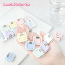 6pcs/Set - Multifunctional Mini Clips - Cute Paperclips, Note Clips, Test Paper/File Organizers, Office Supplies, Fashionable Stationery, Reliable Fixation Clips, Essential For Office Workers - Square - View 24