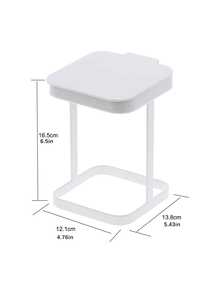 Mini Square Iron Trash Can, Kitchen And Living Room Countertop Flip-Top Trash Can, Suitable For Bedroom, Kitchen Countertop, Floor-Standing, Small Trash Can With Lid, Simple And Easy To Store - B - View 11